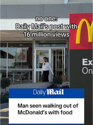 They recorded me walking out of the local McDonald’s with food in my hand #mcdonalds #food #dailymail #parodie 