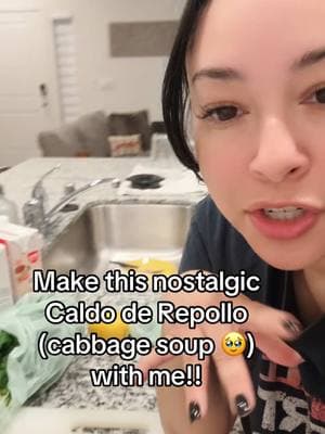 Make this nostalgic and cozy meal with me! Caldo de Repollo/Cababge Soup (con poquito pollo). This is not a true caldo de pollo and much closer to a Cabbage Soup. The flavors are very nostalgic to me. I hope you enjoy! #cookwithme #caldo #caldoderepollo #cabbagesoup #nostalgiccooking 