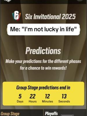 ⏳Only a few days left!⏳Make your predictions to have a chance to win cool rewards 🎁 #rainbowsixsiege #GamingOnTikTok #SI2025 #esports 