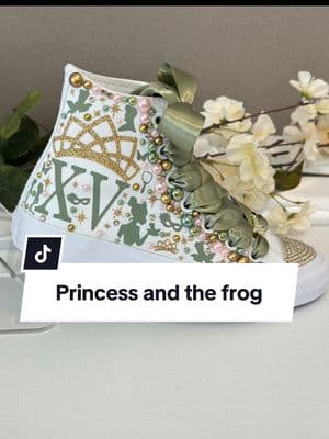 #tenispersonalizados para #quinceañera #sweet16 #princessandthefrog #fypシ #converse #giftideas #fiestadequince 