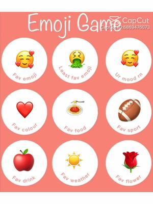 #CapCut ✨Emoji Game Time!✨ Can you guess my vibe based on these? 🥰❤️🍝🏈☀️🌹 Drop your favorites in the comments! 🥰👇 #EmojiGame #FavoriteThings #VibeCheck #FunTrends #EmojiChallenge