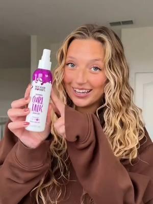 Our NEW Curl Talk Spray Gel on @Greta Wilson is everything😍💖 #haircare #notyourmothers #curlyhairroutine #wavyhairroutine #curltalk #spraygel #curlgel 