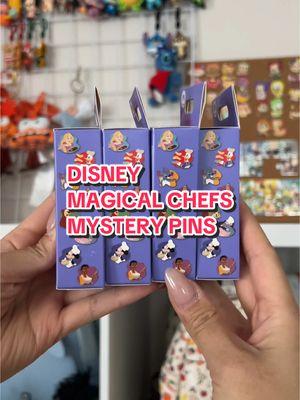 When there’s a set with Remy, count me in! What’s your fave dish to cook???? Love these magical chefs mystery pins 👩🏻‍🍳🥘 #mysterypins #disneypins #blindboxpins #collectingwithliz #disneyland 