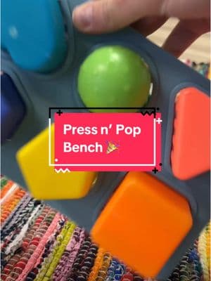 Press, pop & play with the Sassy Press n' Pop Bench 🤩 with 6 textured shapes for baby to sort. Each column of 2 shapes interact with each other, push one down ⬇️ and another pops up ⬆️ – teeter-tottering together for endless fun! 👏 The shapes are completely removable for shape sorting, and teething for younger babies. The triangle and hexagon have an extra surprise, and have gentle rattle sounds within 🪇 Available now on Amazon + in Meijer & buybuy Baby stores 🎉 ⭐️ Shop our feed ➡️ Link in bio … #p#pressnpopp#poundingbenchs#stemb#babytoysb#bestbabyd#developmentaltoyss#sensorytoyss#sassyplayincolor