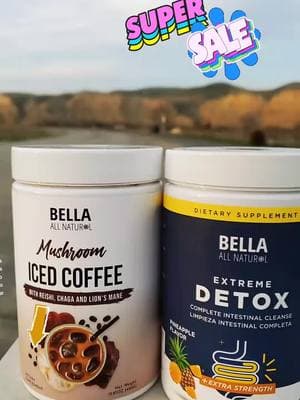 extreme detox en polvo mas cafe helado con hongos paquete de 2 bella all natural  #extremedetox  #apetito  #mushroomicedcoffee  #cafe  #helado  #icedcoffee  #bellaallnatural  #Daisycabral  #TikTokShop 