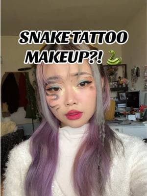 Happy Spring Festival Eve! This look was super interesting to do! Really looks like I have those cool temporary face tattoos 🤭 Let me know what you think and if you’d try it out! #snakemakeup #euphoricsun #springfestival #chinesenewyear #makeuptutorial 