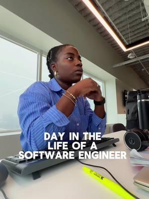 Here's my typical day in the office as a software engineer     #softwareengineer #coding #9-5 #devlife #tech #programming #dayinthelife 