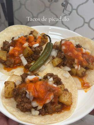 Tacos de picadillo #f #fyp #foryou #foryoupage #fypシ #fy #fypage #fypシ゚viral #foryourpage #picadillo #picadilloconpapas #picadillodecarnemolida #picadillorecipe #tacos #tacosdepicadillo #tacosdepicadilloconpapas #cooking #cookingathometiktoktv #Recipe #recipes #recetas #Receta #recetasfaciles #recetafacil 