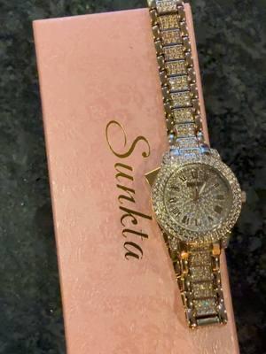 Women’s elegant rhinestone decorated quartz watch. #sunkta #forwomen #watch #whattimeisit #beautiful #rhinestones #elegant #fyp #affordable #foryoupage 