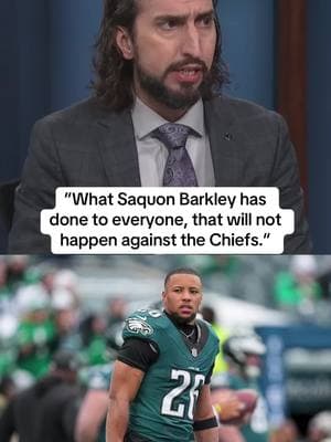 “Saquon Barkley is not gonna destroy the Chiefs.” #nfl #eagles #chiefs #saquonbarkley #kansascitychiefs #philadelphiaeagles #flyeaglesfly #chiefskingdom #jalenhurts 