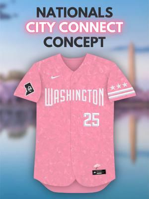 Here’s my concept for a second Washington Nationals City Connect uniform, based on the original cherry blossom design! The Nats will receive their new CC this season, so stay tuned for my breakdown of all its details.  #MLB #baseball #cityconnect #washingtonnationals #nats 