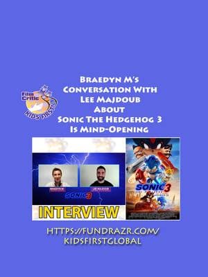 Braedyn M. interviews Lee Majdoub about the new film, Sonic the Hedgehog 3 #leemajdoub #sonicthehedgehog3movie #jimcarrey #BenSchwartz #ColleenOShaughnessey #sonic3 #IdrisElba #KeanuReeves