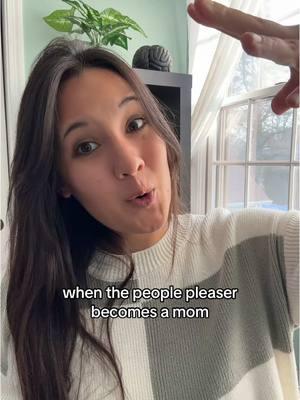 Suddenly saying no like a pro #MomsofTikTok #peoplepleaser #newmomsoftiktok #newmoms #positivelytherapy #licensedpsychologist #tiktoktherapist 