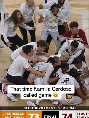 Kamilla Cardoso’s first collegiate made three was a game-winner 🔥 #throwback #sports #college #basketball #highlight #tennessee #southcarolina 