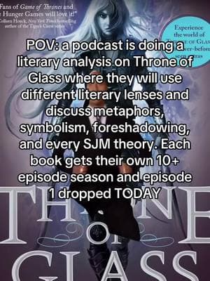 Podcast is called Book Talk for BookTok and you can find us everywhere you streams podcasts! #sjm #sarahjmaas #tog #throneofglass #aelingalathynius #celaenasardothien #booktalkforbooktok