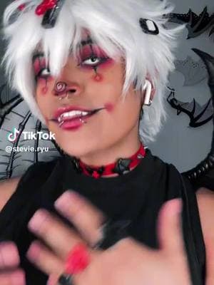 Discover the mysteries of the night as this stunning spooky creature ( @stevie.ryu ) makes their eerie appearance! Dare to watch till the end? 🦇 🖤 ❤️ ✨#SpookyVibes #NightMysteries #Makeup #ScarecrowVampires #ScarecrowVampireFangs