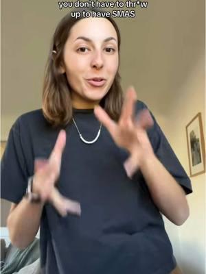 In honor of SMAS awareness day here is a repost of my most popular SMAS awareness video💟   VD: Tayler, a young white thin woman with medium length brown hair, signing in ASL to the camera.    #superiormesentericarterysyndrome #smas #vascularcompression #raredisease 