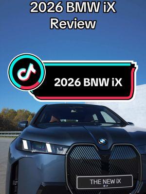 This is the new 2026 BMW iX xDrive60, replacing the new iX 50. Comes with new headlights, a new kidney grille, 536 hp and 564 lb-ft and 340 miles of range. #bmwix #bmw #tesla #carsoftiktok 