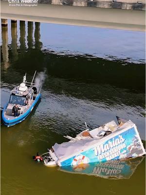 Motor Vehicle Accident Sends Two Cars Over I-10 Twin Span Bridge - Trucker Survived #i10 #neworleans #la #foryou #crash 