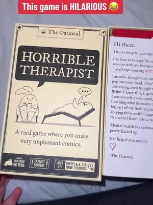 Horrible therapist game 😂😂😂😂😂 this game is hilarious #therapisthumor #funnygame #gamenightideas #gamenightfun #GameNight #gameideas 