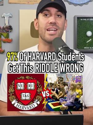 97% Of Harvard Students Get This Riddle WRONG! #fyp #riddle #question #answer #brainteasers 