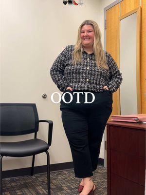 Attorney office OOTD! Really just wanted an excuse to show off these new shoes from TJMaxx🖤 #OOTD #attorneyootd #lawyer #lawtok #attorney #fashion #plussizefashion #plussizeootd #tjmaxxfinds #officeootd #businesscasual #alexhummer #officewear #fyp 