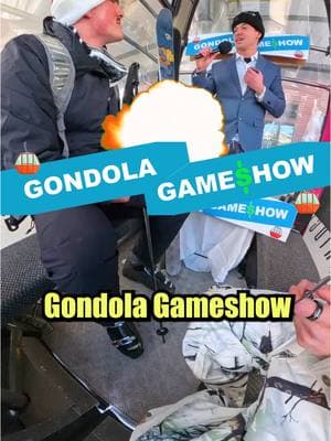 Guess which mountain we’re coming to next!🫡 #gondola #gameshow #skiresort #skitrip #snowboarding 