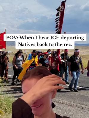 Nooooo not my people getting deported back to the rez. #native #nativetiktok #arizona #ICE #massdeportation #tiktokviral #viralvideo #trending #fyp #rez #reztok #hualapai #apache #yavapai #lakota #Cree #nativehumor #humor #rezhumor  #CapCut 