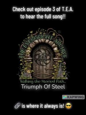 Check out this song I wrote for #TheEverbrightArchive #TriumphOfSteel it seriously KICKS!!!! 