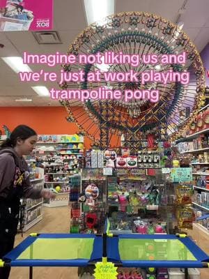 No customers = game time #LEGES #learningexpress #trampolinepong #anywheresports #pingpong #springintosummer #toys #learningexpresstoys #learningexpresstoysandgifts #learningexpressgeneva #fyp 