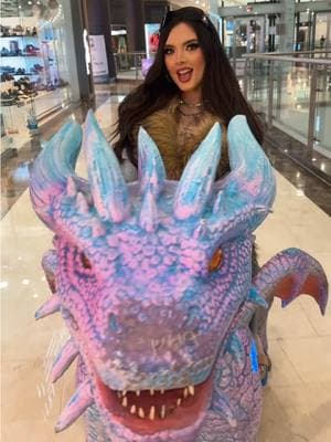 pasandole agusto en mi dragón 🐲🩵 #angelinavictoria #lasmorras #cdmx #mexico #dragon #centrocomercialsantafe 