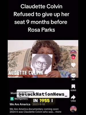 The REAL black history they didn’t tell us! Smh see how easy it is to manipulate the public. #claudettecolvin #rosaparks #fakenews 