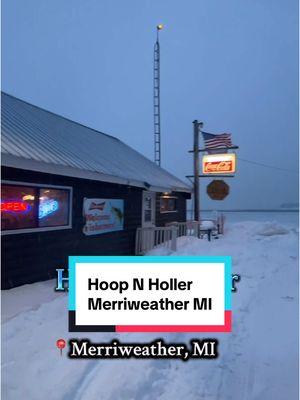 Hoop N Hollar- Merriweather MI. we had to stop at this popular snowmobile destination when we were out and about hitting the trails. This is located on northern side of Lake Gogebic. Known for those Sea Salt wings which I really want to try. Next time. Definitely put this one your Snowmobile trip stop and pay George a visit. #wanderinwi #wanderinwisconsin #michigan #yopper #upperpeninsulamichigan #hoopnholler #snowmobile #snowmobiledestination #tavern