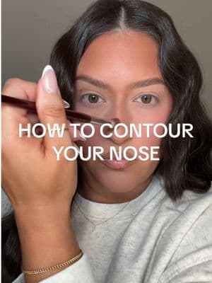 This is why your nose contour isn’t turning out… 👀  #nosecontour #contouringhacks #contourtutorial #howtocontour #makeuptip #makeuptipsandtricks #makeupforbeginners 