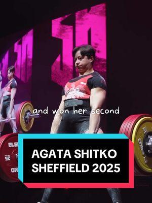 Who’s the greatest female athlete of all time? Names like Serena Williams, Simone Biles, and Caitlin Clark might come to mind. But Agata Sitko just redefined greatness at the 2025 Sheffield. She broke her own world records and became the strongest raw drug-tested powerlifter ever. At only 68 kg (150 lbs), she delivered an unforgettable performance. Agata opened with a squat of 197.5 kg (435 lbs), which moved fast. She hit 205 kg (451 lbs) on her second attempt, smooth and strong. She finished with 210 kg (463 lbs), going three for three on squats. On bench press, she opened at 150 kg (331 lbs) with a strong start. She broke a world record with 156 kg (344 lbs) on her second attempt.  On her third attempt, she beat her own record again with 158 kg (348 lbs). For deadlift, she opened with a world record of 249 kg (549 lbs). She broke another record with 260 kg (573 lbs) on her second attempt. She attempted 269 kg (593 lbs) on her final lift but missed. She finished eight for nine with a total of 628 kg (1,384 lbs). Her performance earned her 643 DOTS and 130 IPF GL points, the highest ever. She won her second Sheffield title back-to-back, the first powerlifter to do so. Agata Sitko is dominating powerlifting right now. #powerlifting #fitness #gym