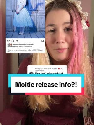 Replying to @Jennifer Myles 🇨🇦 Moitie has finally gifted us with a morsel information about this release! #eglfashion #moimememoitie 