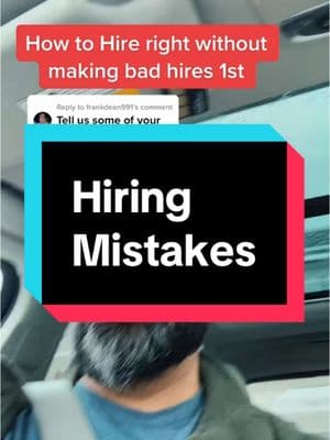 Sales hiring mistakes #sales #salesleader #hiring #salesmanager #onthisday 