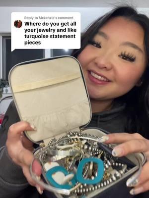 Replying to @Mckenzie I just remembered I have a whole other container of jewelry so if you want a part 2 lmk🫣💌 #part1 #genuinesilver #jewelrytour #genuineturquoise #authentic #JewelryCollection #jewels #SmallBusiness #silversmith @Molly's Custom Silver @Gypsy Dreams Boutique @Caney Creek & Co @sabe 