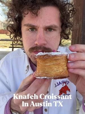 And on the 8th day god said let there be knafeh #austin #austinfood #knafeh #croissant #bakery 