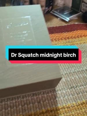 Dr. Squatch Cologne midnight Birch with free gift lip balms #drsquatch #cologne #smellsexy #manlyscent 