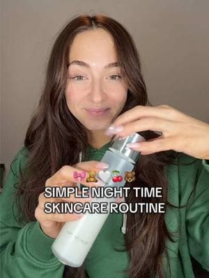 Simple Night Time Skincare Routin🫧 #simpleskincare #skincare #skincareroutine #skincareforacne #clearskinroutine #acneskincareroutine #nighttimeroutine #nighttimeskincare 