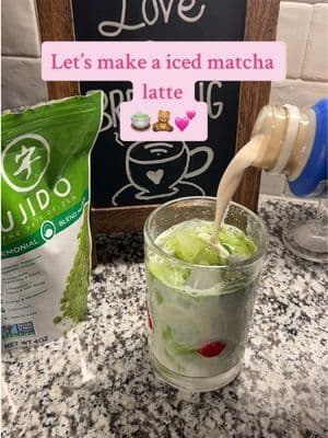 🍵💋I don’t think yall are ready for me to learn my matcha! 🤭 #matchalatte #icedmatchalatte #sweetenedmatcha #ujidomatcha 