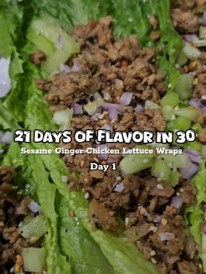 It’s Day 1 of #21DaysOfFlavorIn30, this 21 days series will be a mixture of flavorful & lighter meals that can be on your dinner table in 30 minutes or less. Let's kick off day 1 with Sesame Ginger Chicken Lettuce Wraps. Ya girl was very busy today and needed something I could throw together in 15 minutes. These wraps (or lettuce boats)  are proof you can keep it healthy and delicious without breaking a sweat—or the bank. Whether you’ve got these Costco’s crumbles or you’re whipping it up from scratch, this recipe is a whole vibe! #FreshFlavorsIn30  What you’ll need: -1 lb Sesame Ginger Chicken Crumble from Costco or you can use Ground Chicken (see details below) -1 head of butter lettuce or romaine lettuce, separated into leaves -1/2 cucumber, chopped (optional) 1/4 cup water chestnuts -1/4 cup fresh red onion, finely diced (optional) -1 tbsp sesame seeds (optional, for garnish) -Soy sauce or coconut aminos (optional, for drizzle)  What to do: 1. Heat a skillet over medium heat. Add the Sesame Ginger Chicken Crumble, water chestnuts and cook for 5–8 minutes, stirring occasionally until chicken crumbles are golden and heated through. Remove from heat. 2. While the chicken cooks, chop cucumbers and dice the red onion. 3. Lay out your lettuce leaves on a plate or platter. Spoon the cooked chicken crumble into each leaf. 4. Top with cucumber and diced red onion, if using. 5. Sprinkle sesame seeds over the wraps and drizzle with soy sauce or coconut aminos for extra flavor. 6. Serve immediately while the chicken is warm and the veggies are crisp.   If you’re using regular ground chicken: 1 lb ground chicken (or ground turkey) 2 tbsp soy sauce or coconut aminos 1 tbsp sesame oil 1 tbsp fresh ginger, minced  1 tbsp honey or maple syrup 1 tsp rice vinegar 1/2 tsp chili flakes (optional, for heat)   Drop a 🥬below if you would make these!  #EatsAndBeats #ImNoChefIJustLoveToCook #EasyRecipes #cookingvideos #cookingreels #cookwithme #21DaysOfLighterPlates #21daysofFlavor #Dinnerin30 #mealsunder30