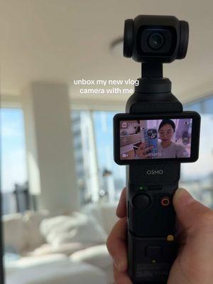 so compact and cutie—please welcome my new dji osmo pocket 3 ₍ᐢ. .ᐢ₎ more matcha + lifestyle vlogs coming to my youtube channel soon hehe #vlogcamera #djiosmopocket3 #djipocket3 #unboxing #contentcreator #matcha #matchatok #matchastation #apartmentliving 