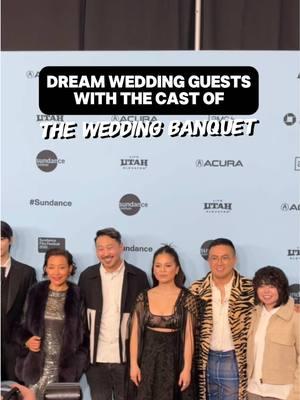 in honor of the hilarious new romcom #TheWeddingBanquet who would be your dream wedding guest (dead or alive)? 💒 #sundance #bowenyang #sundance2025 #lilygladstone #theweddingbanquet #filmtok #romcom #romanticcomedy #hangichan 