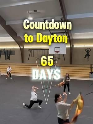 65 days #colorguard #winterguard #colorguardcoach #wgi2025 #guardgirls #guard #wgicolorguard #lmcgpc #flags #wgi 