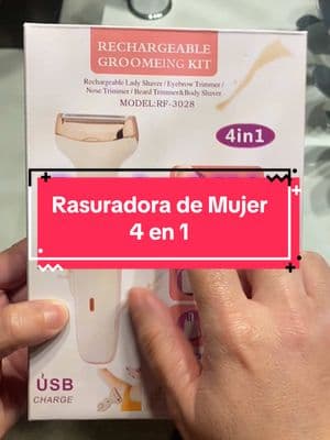 Rasuradora diseñada para mujeres 🙌✨ Esta afeitadora eléctrica 4 en 1 es todo lo que necesitas para una depilación rápida y sin complicaciones. Su diseño inalámbrico y sus múltiples funciones la hacen perfecta para cualquier rutina de belleza. Ideal para llevar de viaje o para un acabado suave en casa. ¡Un must-have para el cuidado personal! #Depilación #AfeitadoraMujer #CuidadoPersonal #PielSuave #AfeitadoraElectrica #RasuradoraMujer #BeautyTools #Depiladora #Grooming #HairRemoval #AfeitadoraRecargable #AfeitadoFemenino #Afeitadora4en1 #DepilaciónCorporal #RegaloPerfecto #GadgetsDeBelleza