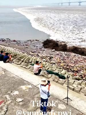 #qiantangriver#China#fyp#viral#ocean#sea#storm#tiktok#flood @YunPu  @YunPu  @YunPu @Nature @oceanlife-fishing 