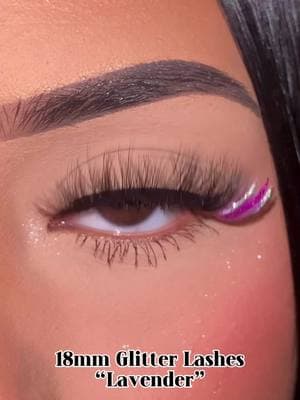 18mm Glitter Lashes “Lavender” , only $4.99 now during Chinese New Year holiday. shop link in Bio #privatelabellashes #striplashes #glitterlashes #lashvendor #lashwholesale #valentineslashes 