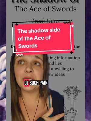 Truth hurts - the shadow of the ace of swords  #greenscreen #tarot #letstalktarot #aceofswords #shadowwork #tarotprompts 